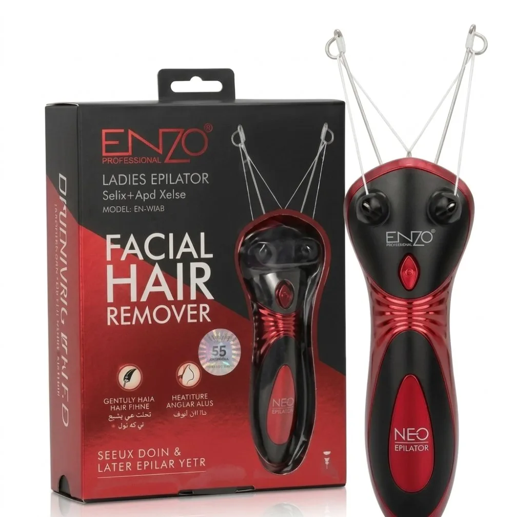 آلة إزالة شعر الوجه بالخيط الكهربائية من ENZO Professional - بشرة ناعمة كالحرير في دقائق ( التوصيل : Bb algeria (اكسبرس او ايكونميك ) فقط!